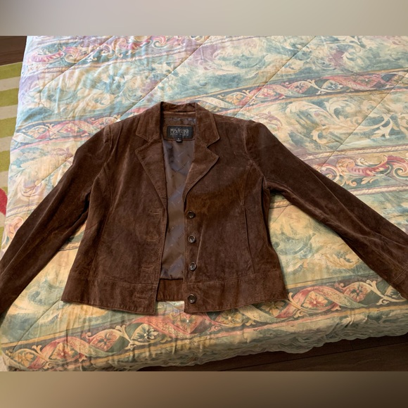 Women’s Brown Suede Jacket - Picture 2 of 3